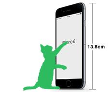 サイズ S : iPhone6との比較